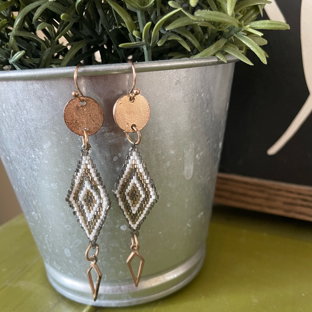 Beaded Dangle Earring